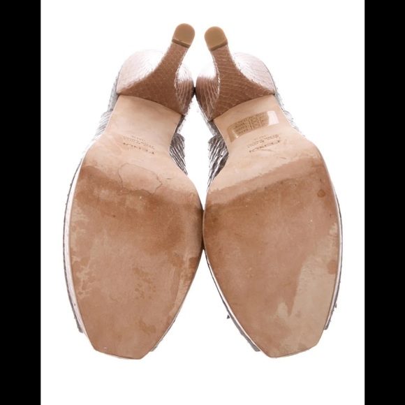 ♥️♥️ Fendi Snakeskin Slingback Pumps size 8.5♥️♥️ - Picture 5 of 5